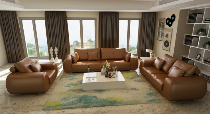 Modern Sofagarnitur 3+2+1 Sitzer Set Design Sofa Polster Couchen Couch