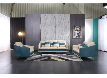 Sofagarnitur 3+2 Sitzer Set Design Sofa Polster Couchen Couch Deko Modern