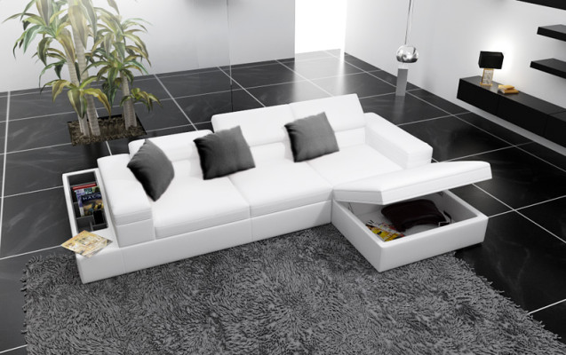 Eck Sofa Polster Couch Sitz Ecke Leder Sofa L Form Wohnlandschaft