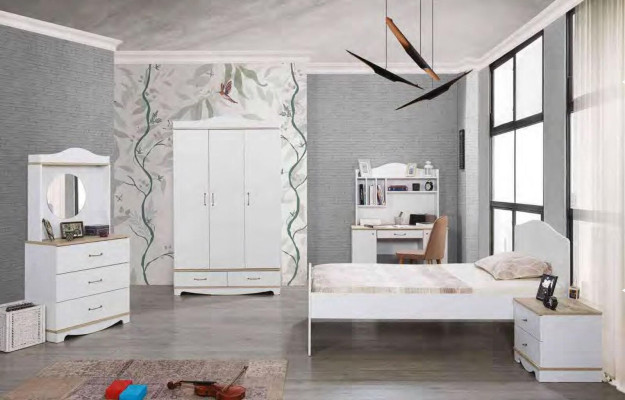 Moderner Schreibtisch Mit Regalen Jugendzimmer Kinderzimmer Designer Möbel Luxus