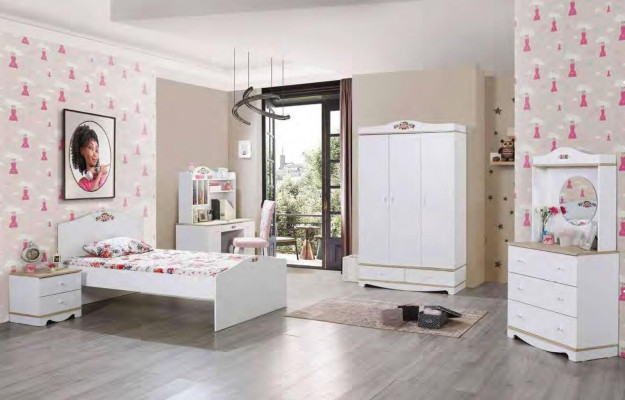 Moderner Schreibtisch Jugendzimmer Kinderzimmer Designer Möbel Wohnen Luxus 