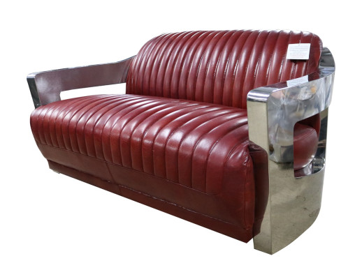 Design Club 2 Sitzer Sofa Ledersofa Dreisitzer Vintage Leder Zweisitzer Couchen