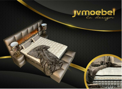 Bett 2x Nachttisch 3 tlg. Schlafzimmer Set Design Modern Luxus Bettgestellt