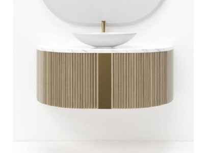 Badezimmer Waschbecken braun Badezimmerarmaturen Badezimmermöbel Italien Stil
