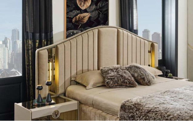 Luxus Bett Italienische Stil Design Möbel Schlafzimmer Betten Doppel