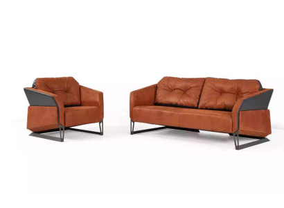 Moderne Sofagarnitur Arbeitszimmermöbel Dreisitzer Büro Sessel Textil 