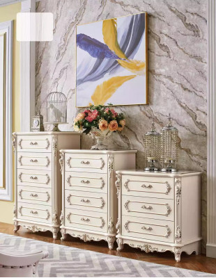 Set 2er Luxus Kommoden im Wohnzimmer klassische Wohnzimmer Möbel Neu