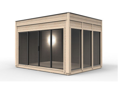 Campinghaus Holzhaus Gartenhaus Camping Häuschen Fertig Haus 464cm