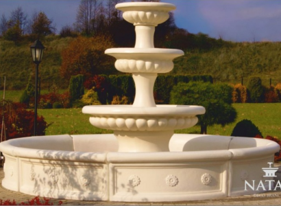 Becken für Zierbrunnen Skulptur Springbrunnen Brunnen Garten Fontaine Teich Neu
