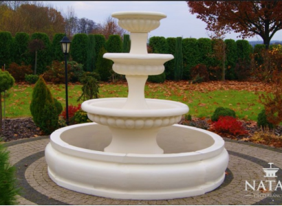 Becken für Zierbrunnen Springbrunnen Skulptur Brunnen Garten Fontaine Teich Neu