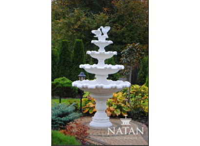 Springbrunnen Garten Teich Brunnen 213cm Steinbrunnen Gartenbrunnen Fontaine Neu