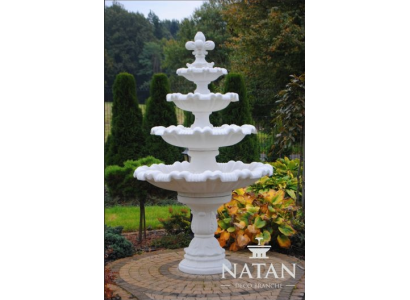 Springbrunnen Garten Teich Brunnen 224cm Steinbrunnen Gartenbrunnen Fontaine Neu