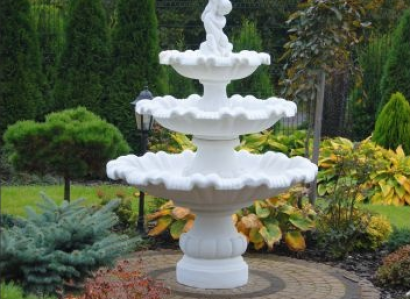 Zierbrunnen Springbrunnen Brunnen Garten Dekoration Fontaine Teich GECO RAGAZZI1