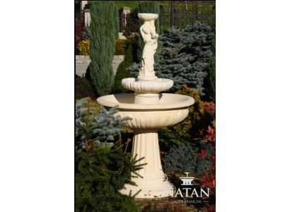 Springbrunnen Froschbrunnen Brunnen Steinbrunnen Gartenbrunnen Fontaine 164cm