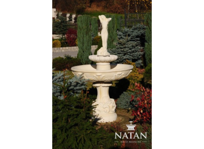 Springbrunnen Froschbrunnen Brunnen 165cm Steinbrunnen Gartenbrunnen Fontaine