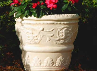 Blumenkorb Blumen Vase Gefäss Garten Dekoration Statue Figuren Kasten Terrasse