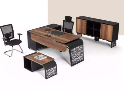 Büro Eckschreibtisch Tische Chefmöbel Designer Büroeinrichtung Tisch