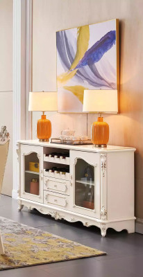 Esszimmer set Möbel für Ihr Interieur perlweiße klassische Möbel aus 8tlg