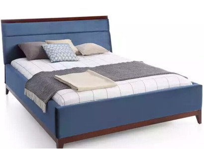 Bett Schlafzimmer Luxus möbel in blauer Farbe Neuheit für Ihre Innenräume