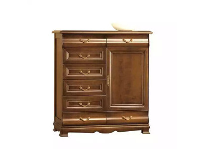 Schubladen Eiche Massivholz Kommoden Sideboard Kommode Echtholz Schrank