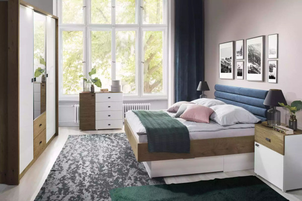 Moderne Kommode Luxus Sideboard Design Schlafzimmer weiße Holzmöbel
