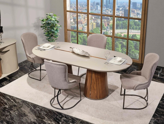 Luxus Esszimmer Set Esstisch 6x Stühle Designer Möbel 7 tlg Essgruppe Garnitur