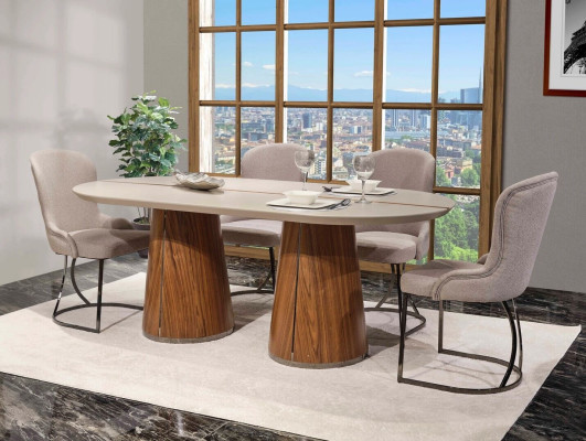 Luxus Esszimmer Set Esstisch 6x Stühle Designer Möbel 7 tlg Essgruppe Garnitur