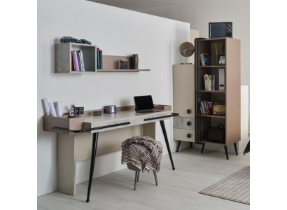 luxuriöse Büromöbel Set Arbeitszimmer Tisch Regal moderne stilvolle Möbel