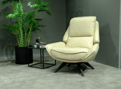 Beiger Ledersessel Wohnzimmer Clubsessel Designe Einsitzer Edle Möbel