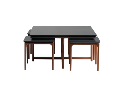 Gruppe Couchtische Beistelltische Kaffeetische Sofatische Holz Schwarz