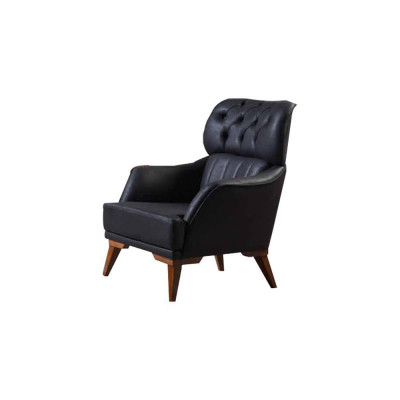 Designer Chesterfield Ledergarnitur Polster Dreisitzer Stilvoller Sessel