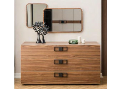 Moderne Braune Schlafzimmer Kommode Elegante Schubladenfächer Holz Möbel