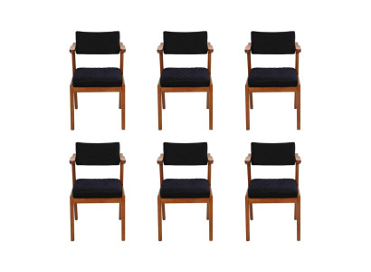 Luxus Esszimmer Stuhl Modern Holz Möbel 6x Stühle Schwarz Design Einrichtung