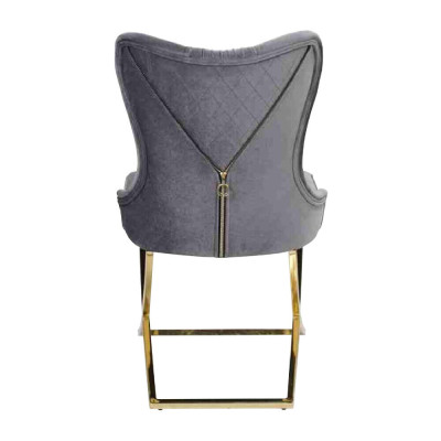 Stilvoll Esszimmer 6x Stühle Luxus Sessel Stuhl grau Sessel Wohnzimmer Möbel neu