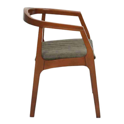 Stuhl Braun Design Wohnzimmer Esszimmer Holz 6x Stühle Polster Neu