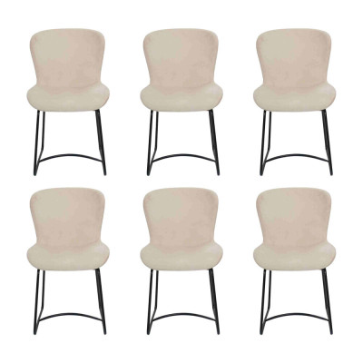 Esszimmerstuhl Weiß 6x Stühle Esszimmer Modern Stuhle Metall Design