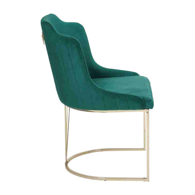 Designer Grüner Esszimmerstuhl 2x Stühle Luxus Einsitzer Moderne Esszimmer