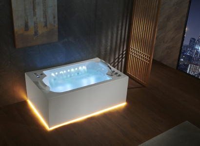 Badewanne Wanne Indoor Whirlpool Badewanne Spa Wanne LED 180x120