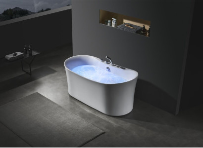 Acryl Whirlwanne Indoor Whirlpool Badewanne Home Spa Weiß