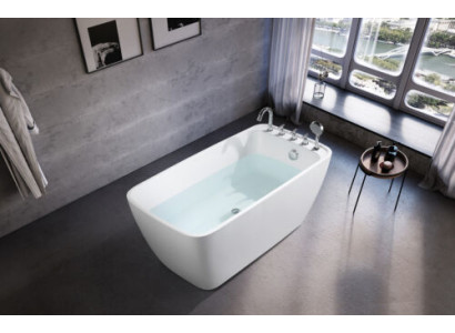 Wanne Badezimmer Acryl Badewanne Weiß Standbadewanne Zeitgenössisch