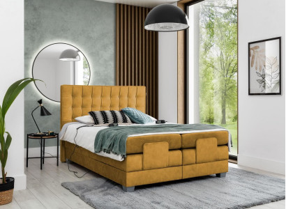 Bett Luxus Möbel Schlafzimmer Polsterbett Doppelbett Textil Einrichtung Neu