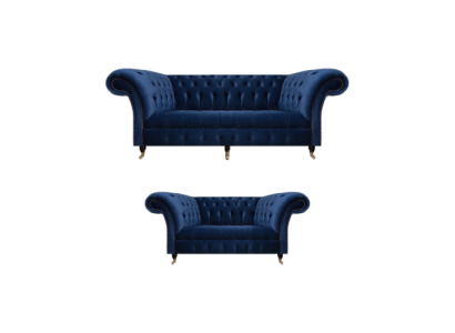 Chesterfield Set Dreisitzer Sofa Couch Einrichtung Sessel Wohnzimmer Neu
