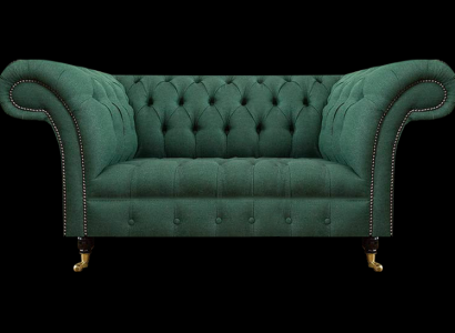 Wohnzimmer Sofa Grün Zweisitzer Sofas Polstermöbel Chesterfield Neu