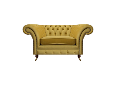 Neu Luxus Sessel Gelb Sitz Einrichtung Chesterfield Wohnzimmer Textil