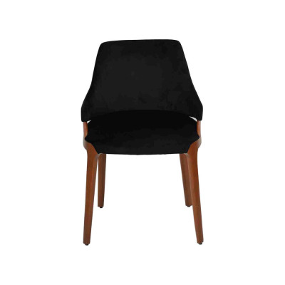 Luxus Esszimmer Schwarz 4x Stühle Modern Holz Möbel Stühle Design Einrichtung