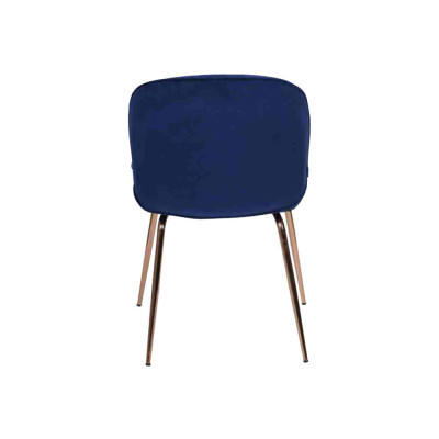 Gruppe Garnitur Blau Stühle 4x Stühle Set Textil Polster Sitz Esszimmer