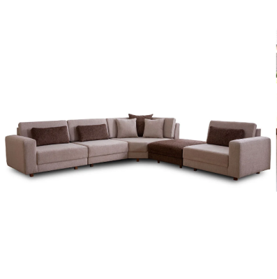 Modernes L-Form Sofa Wohnzimmer Polstercouch Stoffsofa Designer Möbel