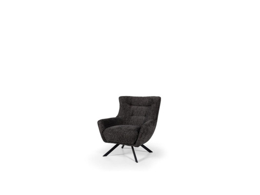 Schwarz-Graue Sofagarnitur Luxuriöse Stoffsessel Moderne Wohnzimmer Möbel