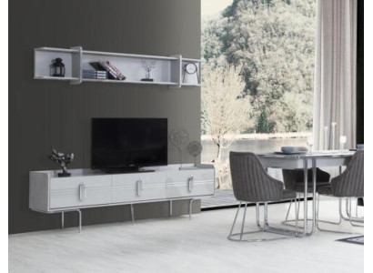 Perfekte Esszimmer Set aus Esstisch 4x Stühle Anrichte TV Lowboard 7tlg