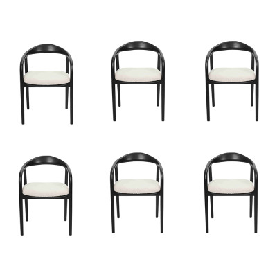 Stilvoll Edelstahl 6x Stühle Esszimmer Schwarz Modern Stuhl Designer Metall